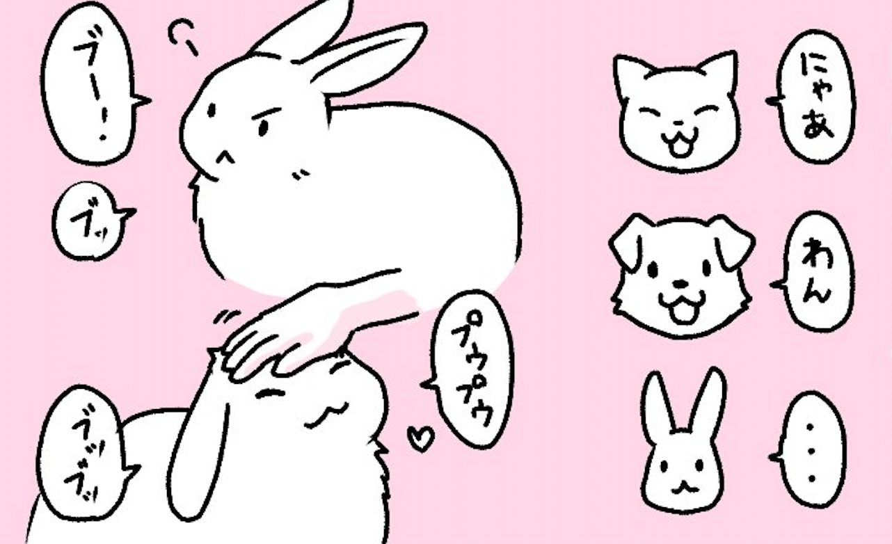 【漫画】第24話：「ふーん」「ぷむ」「んぶぶ」ウサギさんの可愛いおしゃべりにキュン♡【ひめちゃん】