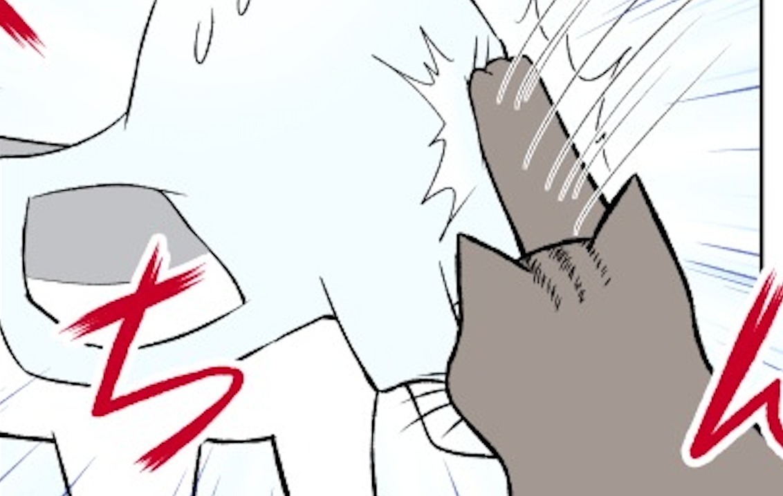 【漫画】第62話：ハンティング発動！袋を被った同居猫を襲撃するニャンコに大爆笑【ななこちゃん】