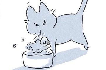 【漫画】第10話：一体なぜ？？お気に入りのぬいぐるみをお水にINしちゃう猫さん【くろもくん】