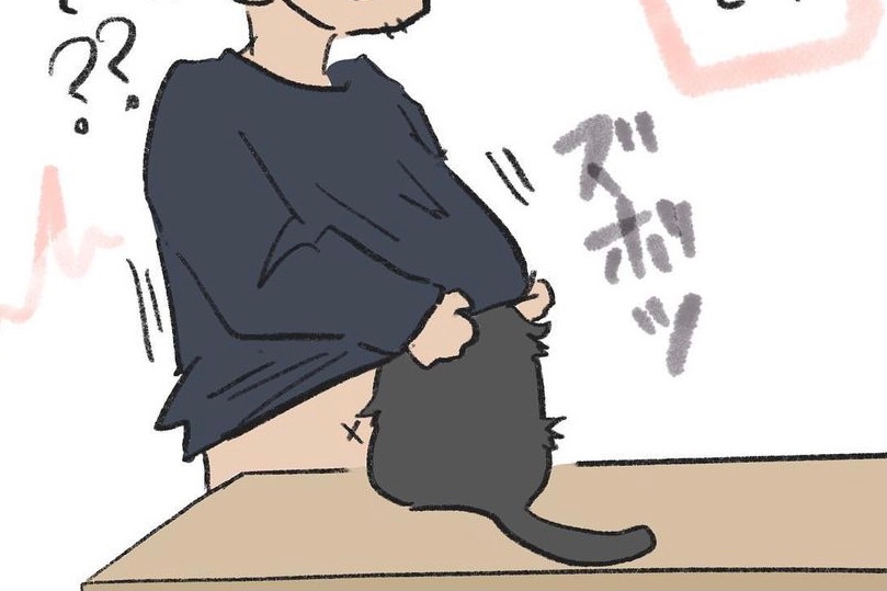 【漫画】第23話：可愛すぎて服の中にIN♡飼い主さんと黒猫さんの平和な日常にほっこり【くろもくん】