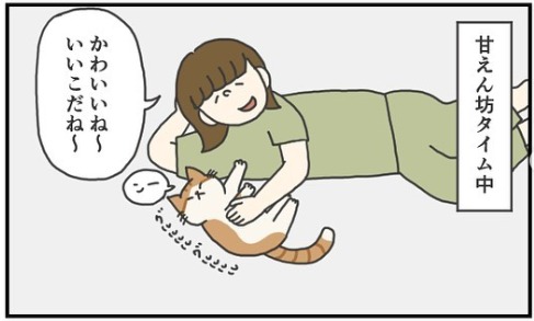 猫　甘える　漫画
