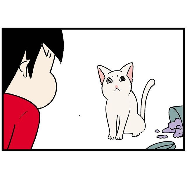 猫　イタズラ　漫画
