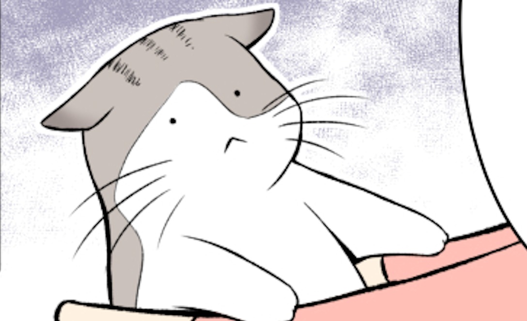 【漫画】第113話：大嫌いな爪切り！注意されて嫌な顔をする猫くんにクスッ【ぼっちゃんくん】