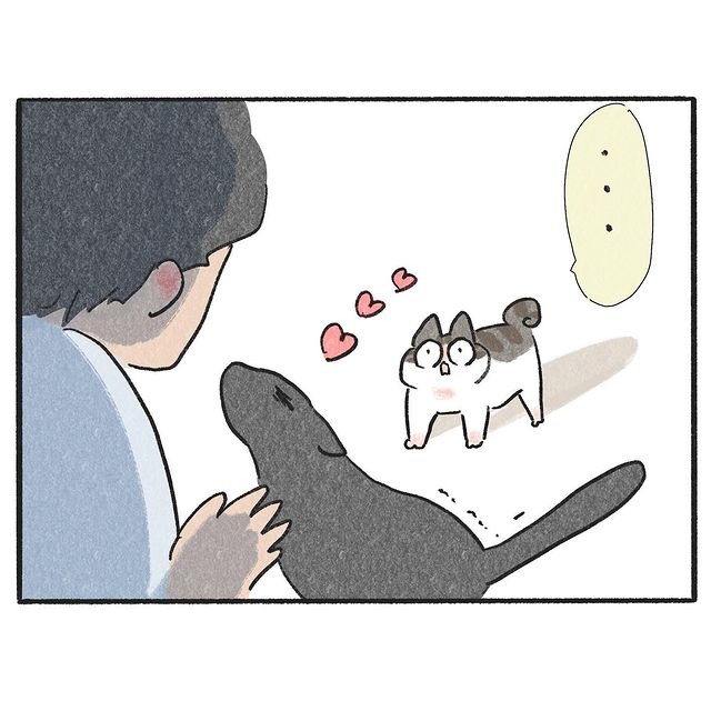 猫　ナデナデ　漫画