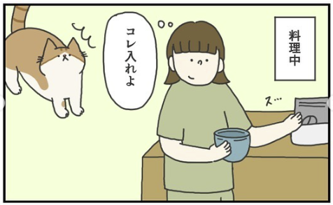 猫　料理　漫画