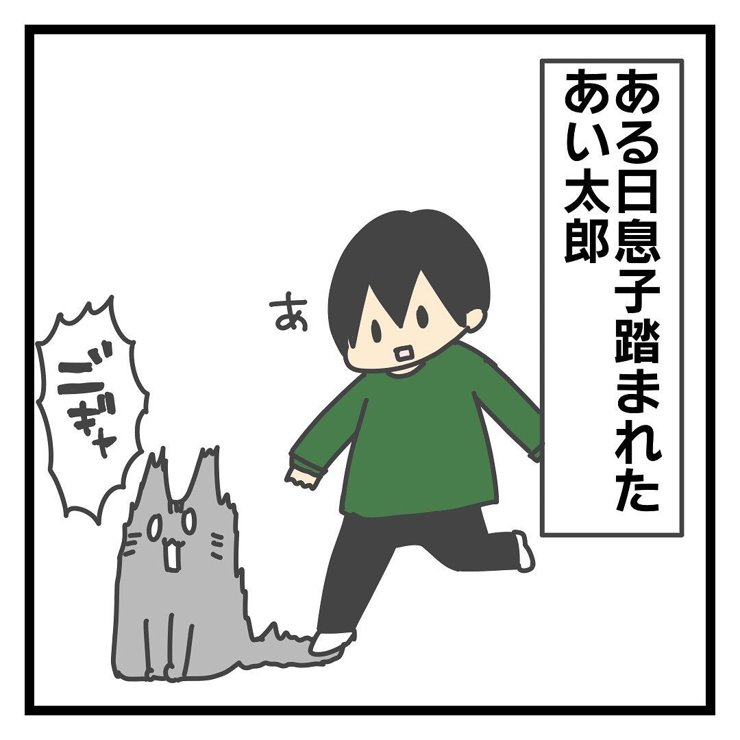 猫　踏まれる　漫画
