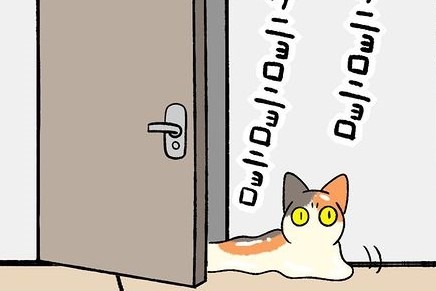 【漫画】第177話：「ほんの少しの隙間で良いニャ」ドアを通り抜ける猫さんが見事【たんぽぽちゃん】