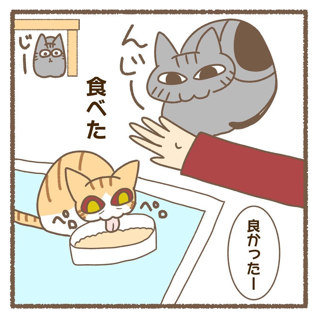 猫　食べる　漫画