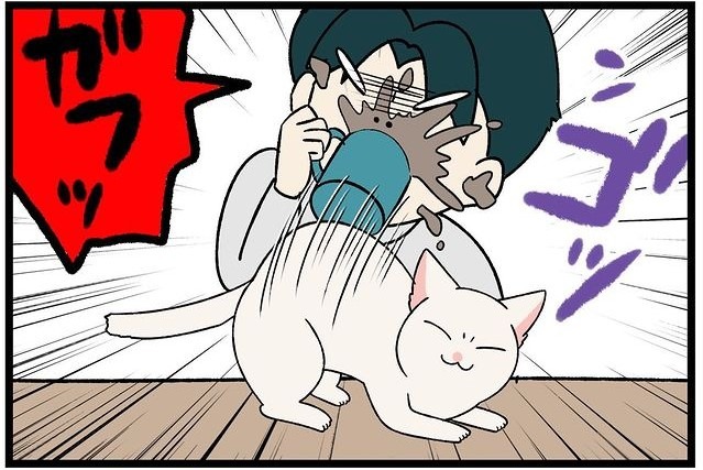 【漫画】第185話：「スリスリできれば本望ニャ」犠牲を払ってでも甘えたい猫さん【すずらんちゃん】
