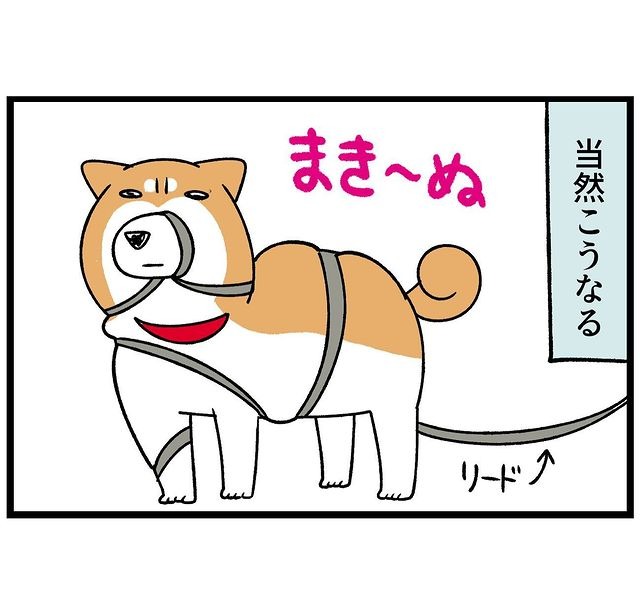 犬　リード　漫画