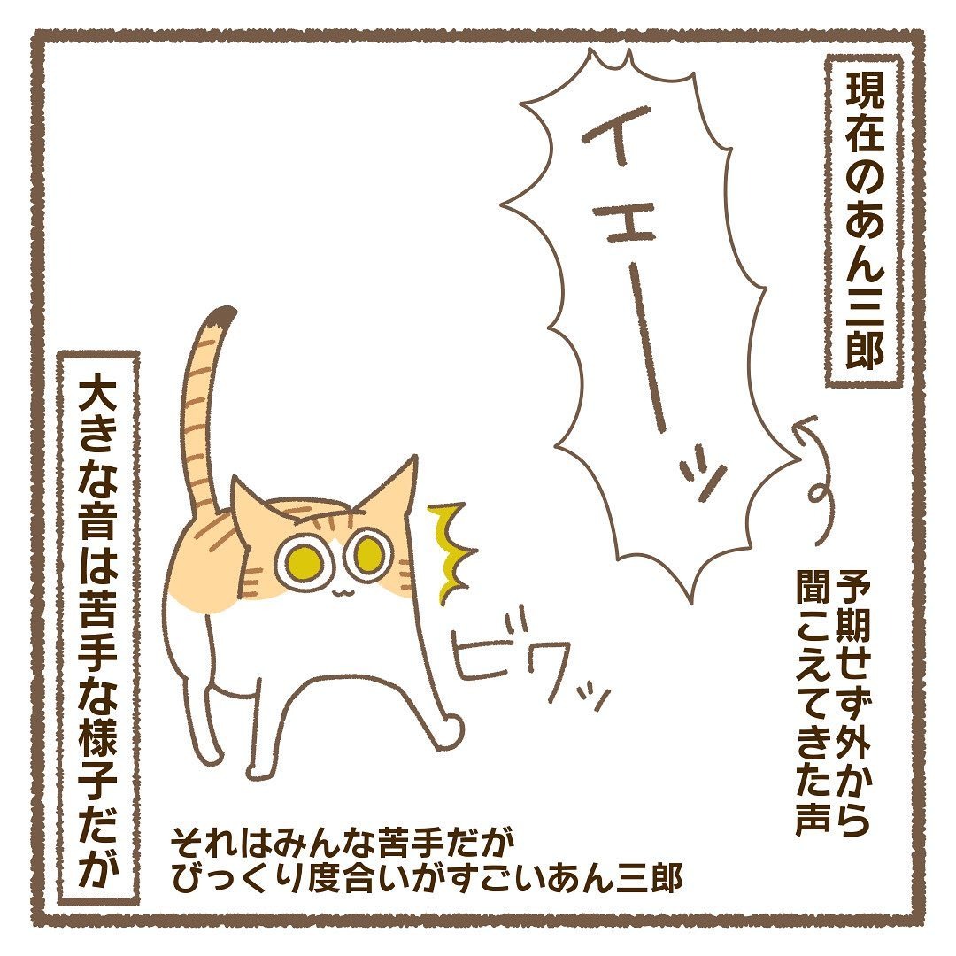 猫　驚く　漫画