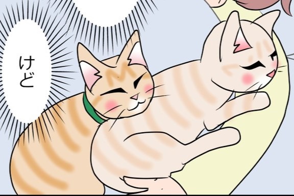 【漫画】第9話：暑いけど幸せ…♪仲良く添い寝するニャンズが可愛くてキュン！【麦くん&まるくん】