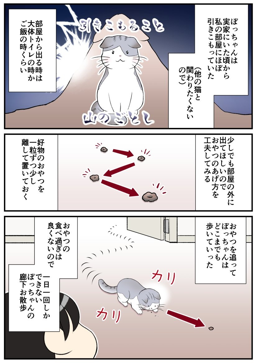 猫　おやつ　漫画