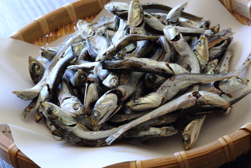 Japanese food,Niboshi,small dried sardines